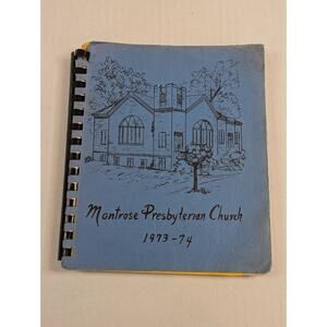 Montrose Presbyterian Church 1974 Cookbook Iowa recipes Fort Madison IA cooking